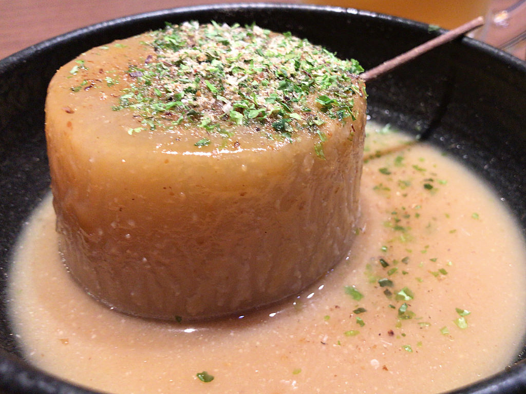 味噌おでん 味噌かけ大根