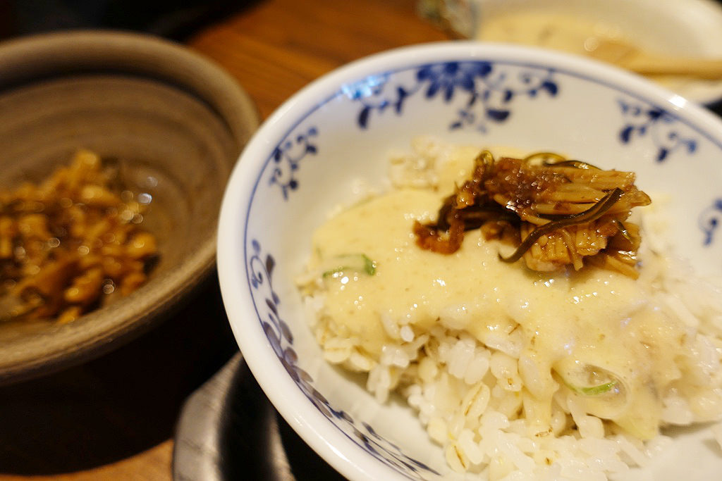 佃煮ととろろご飯